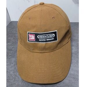 Freightliner Work Smart Brown Adjustable Baseball Cap‎ Head Start KC Caps Hat